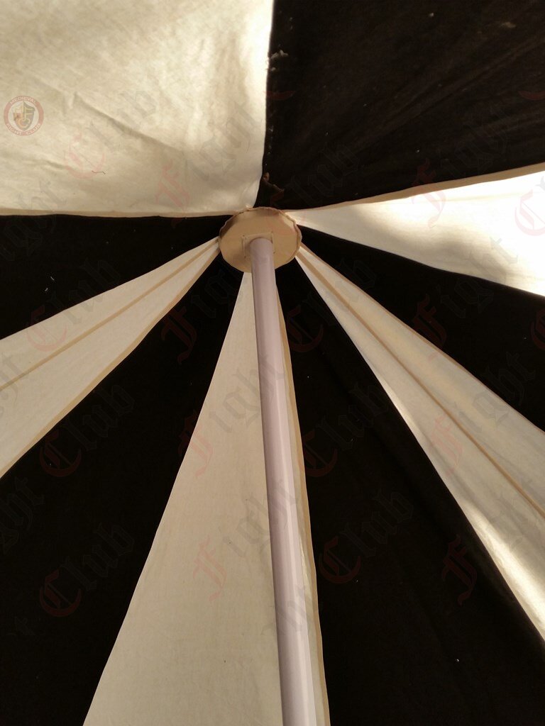 Black & White 3m Pavilion Roof Interior