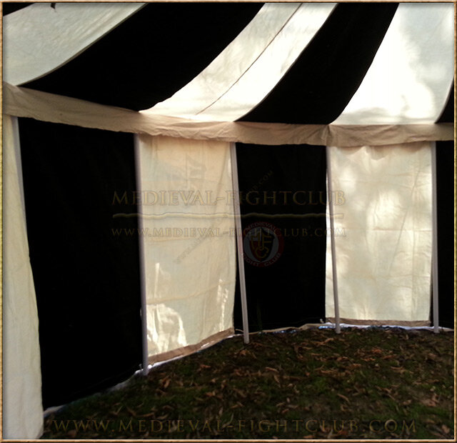 Black+White Pavilion - Striped Round Tent (5m diameter)