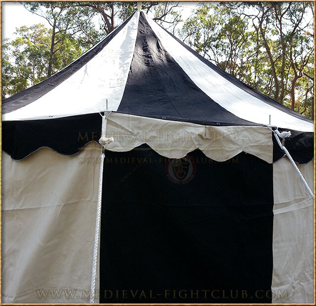 Black+White Pavilion - Striped Round Tent (5m diameter)