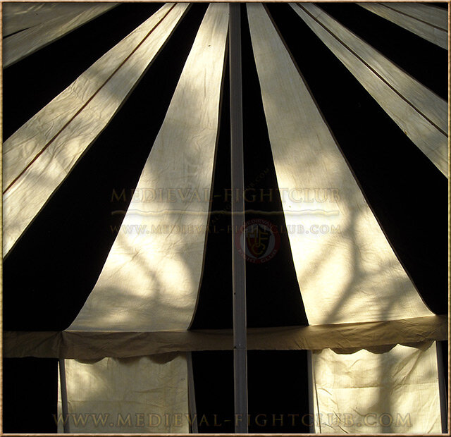 Black+White Pavilion - Striped Round Tent (5m diameter)