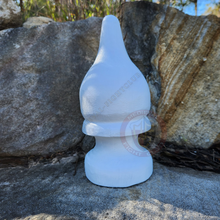 wooden tent finial painted white